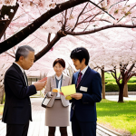 **

Prompt: A diverse team brainstorming session under cherry blossom trees, various personalities contributing ideas, sticky notes with Japanese characters ("Kaizen," "Innovation") visible, soft natural lighting.  Keywords: Teamwork, Diversity, Innovation, Japanese Spring, Business, Respectful.

**