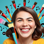 **

A colorful, whimsical illustration depicting various obstacles (SEO symbols, character limits, a frowning face representing writer's block) being transformed into creative tools (paintbrushes, musical notes, a smiling face). The overall feeling is optimistic and energetic. The style is modern and appealing to bloggers.

**
