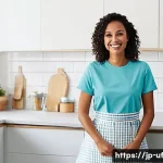제약 기반 창의성을 통한 사회 문제 해결하기 - **Prompt:** A bright, clean, and organized kitchen or living space, showcasing a clever, space-savin...