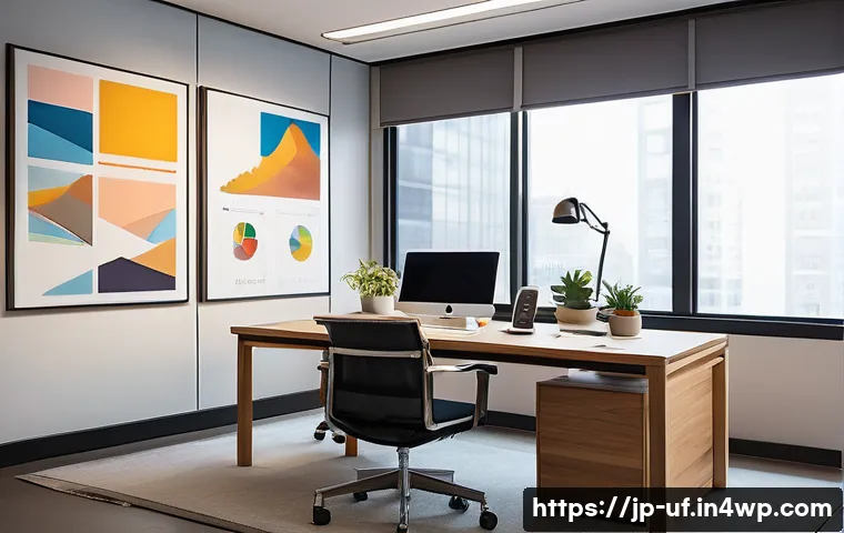 제약 기반 창의성을 증진하는 환경 조성법 - A modern creative workspace designed for focused brainstorming under constraints, featuring a small,...
